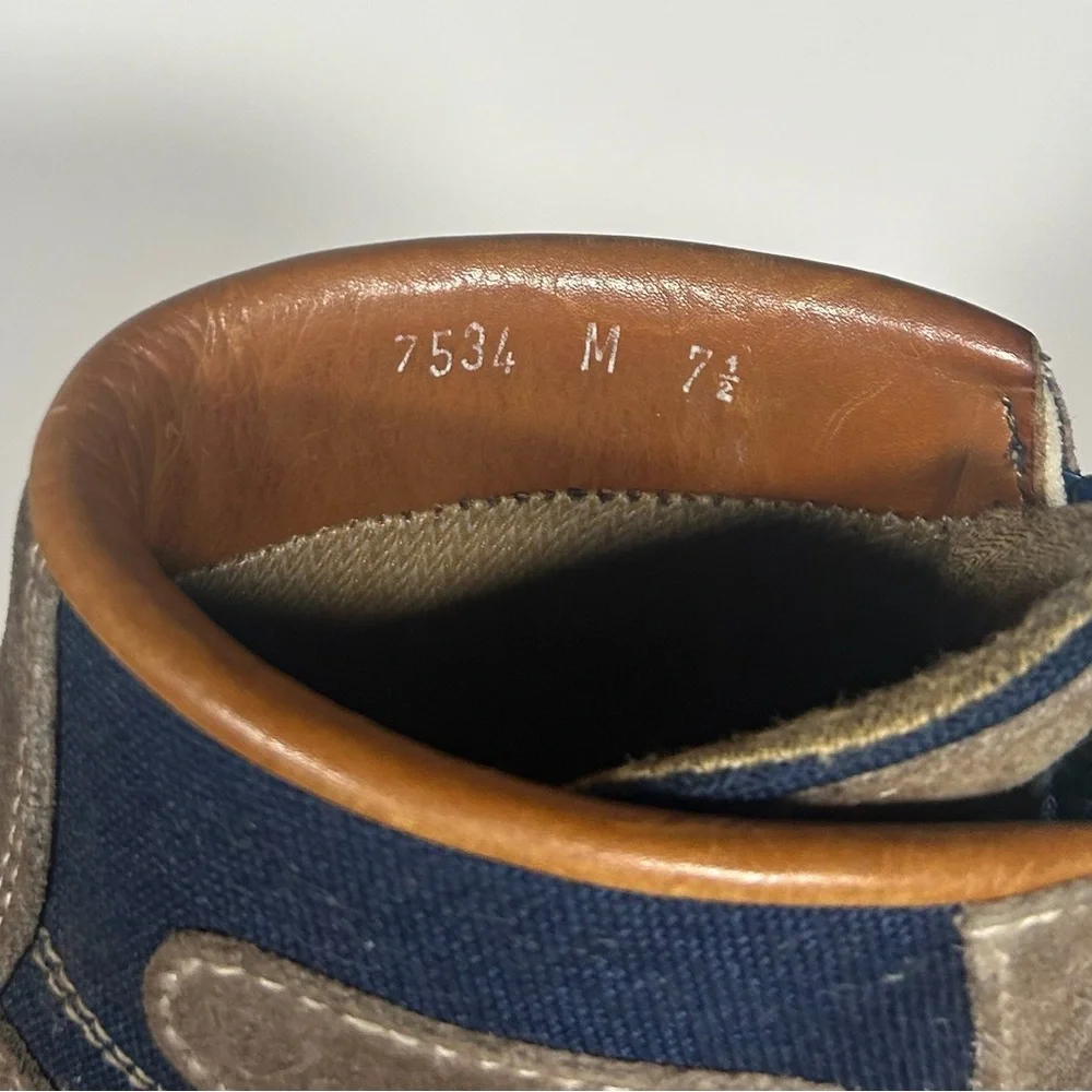 VTG Vasque Skywalk Hiking Boots Gore-Tex Sz 7.5 M Tan‎ Navy Suede Gorpcore Italy